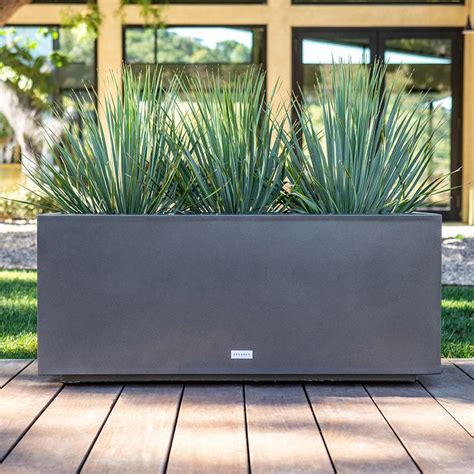 veradek metallic series indoor/outdoor long box planter|long metal planter outdoor boxes.